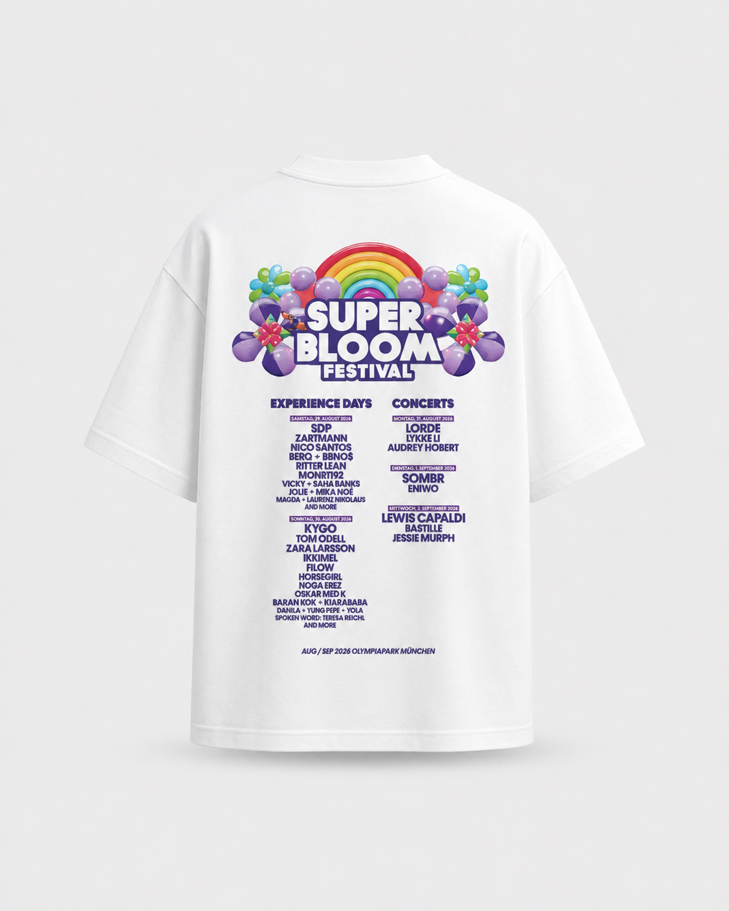Suberbloom Line Up T-Shirt White
