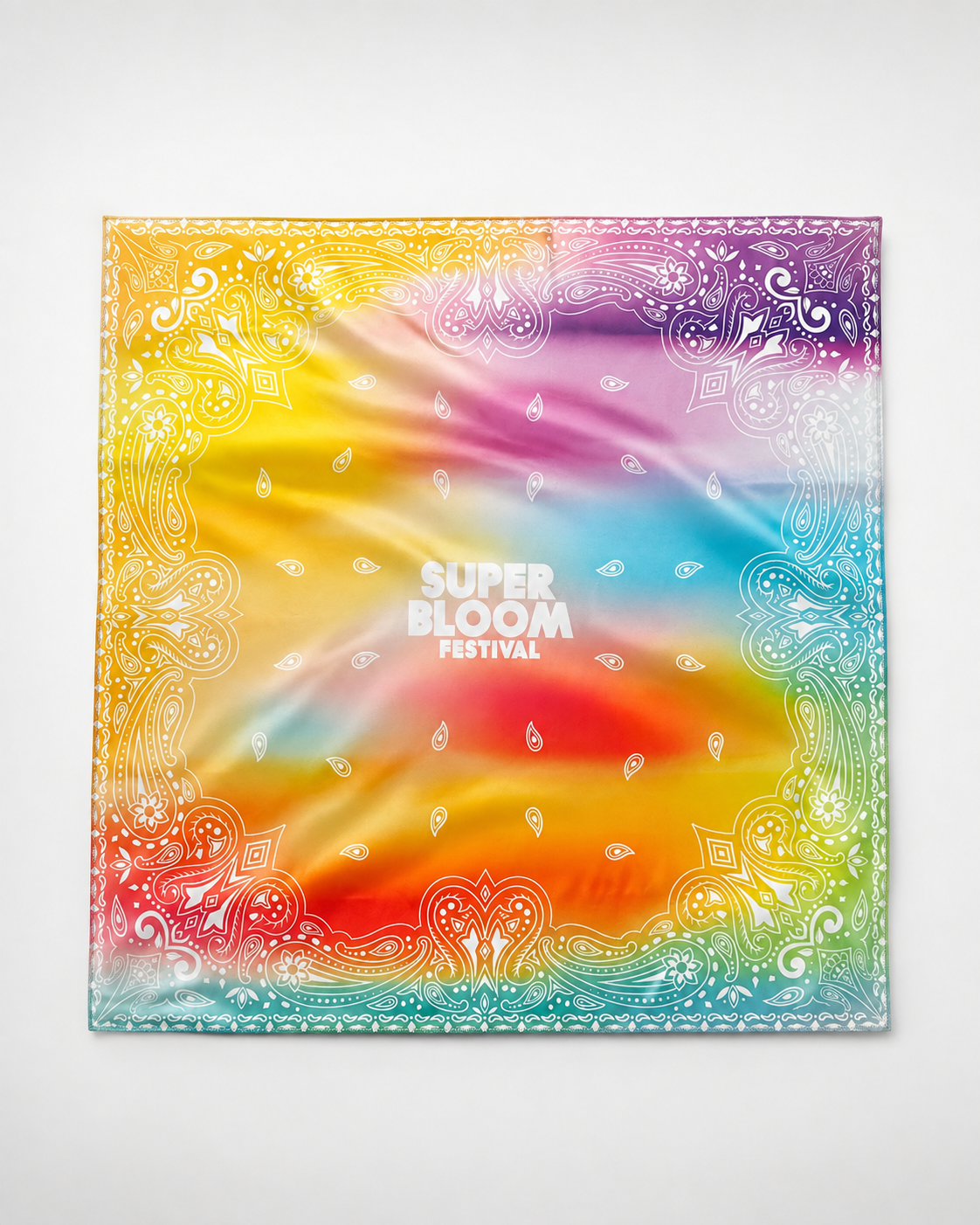 Superbloom Satin Bandana Multicolor